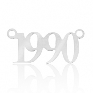 Stainless steel charms/connector year 1990 Silver