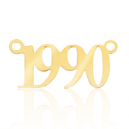 Stainless steel charms/connector year 1990 Gold
