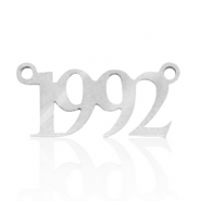 Stainless steel charms/connector year 1992 Silver