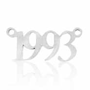 Stainless steel charms/connector year 1993 Silver