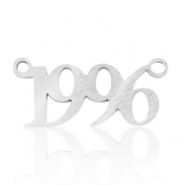 Stainless steel charms/connector year 1996 Silver