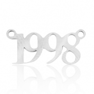Stainless steel charms/connector year 1998 Silver