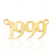 Stainless steel charms / connector year 1999 Gold