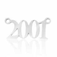Stainless steel charms / connector year 2001 Silver
