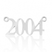 Stainless steel charms / connector year 2004 Silver
