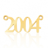 Stainless steel charms / connector year 2004 Gold