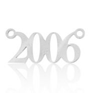 Stainless steel charms / connector year 2006 Silver