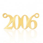 Stainless steel charms / connector year 2006 Gold