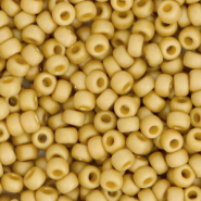 Miyuki seed beads 8/0 Opaque Glazed Frosted Citron Yellow 8-4692