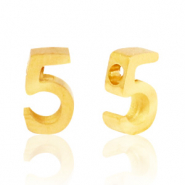 Stainless steel beads number 5 Gold