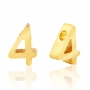 Stainless steel beads number 4 Gold