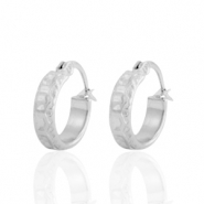 Stainless steel earrings creole Silver