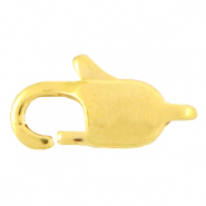 Stainless Steel findings lobster clasp 11mm Gold