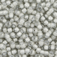 Miyuki seed beads 8/0 Fancy Lined Moonstone Grey 8-2268