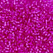 Miyuki beads delica's 11/0 Silverlined Dyed Fuchsia Pink DB-1340