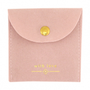 Jewellery Bag "with love" Vintage Pink-Gold