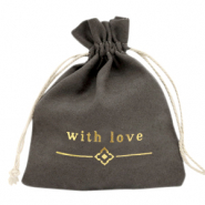 Jewellery Bag "with love" Black-Gold