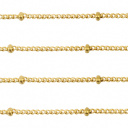 Stainless steel findings belcher chain curb links ball Gold