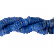 Shell beads disc 7mm Montana Blue