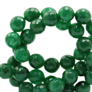 8 mm natural stone beads faceted Jade Agata Green