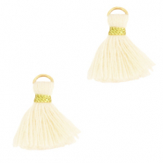 Tassels 1.5cm Gold-Off White