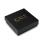 Jewellery box C.U.S® 7x7cm Black-Gold