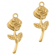 Stainless steel charms rose Gold