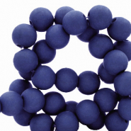 8 mm acrylic beads Dark Royal Blue