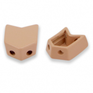 Tile beads arrow Dusty Rose