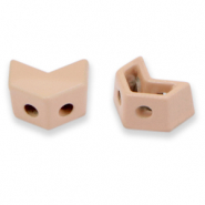 Tile beads arrow Dusty Rose