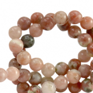 Natural stone beads Marble 6mm Marble Rose-Off White