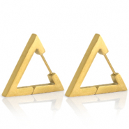 Stainless steel earrings triangle Gold