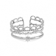 Stainless steel rings Silver