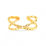 Stainless steel rings Gold