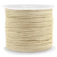 Macram&eacute; bead cord 0.8mm Golden Beige