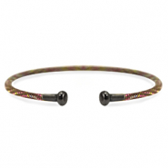 C.U.S® jewellery bangle bracelet Brown-Silver Anthracite