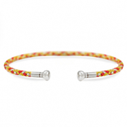 C.U.S&reg; jewellery bangle bracelet Yellow-Red-Silver