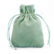 Jewellery Velvet Bag Green Ash
