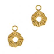 Stainless steel charms 8mm Gold