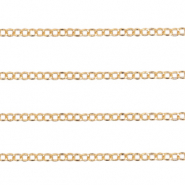 DQ European metal findings belcher chain anchor cable 5mm Gold (nickel free)