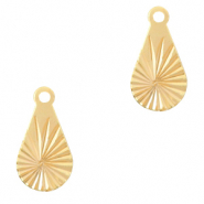 Brass TQ metal charms drop Gold
