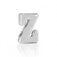 DQ European metal letter beads Z Antique Silver (nickel free)