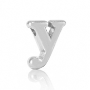 DQ European metal letter beads Y Antique Silver (nickel free)