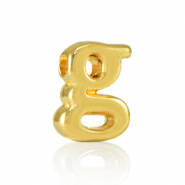 DQ European metal letter beads G Gold (nickel free)