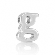 DQ European metal letter beads G Antique Silver (nickel free)