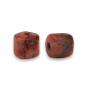 Natural stone beads Granite disc 4x4mm Terracotta Brown