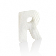 Shell pendants specials letter R White (natural colour)