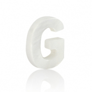 Shell pendants specials letter G White (natural colour)