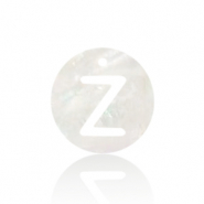 Shell pendants specials letter Z White (natural colour)