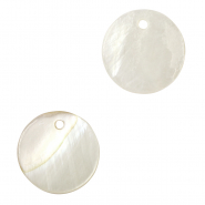 Shell pendants specials 8mm White (natural colour)